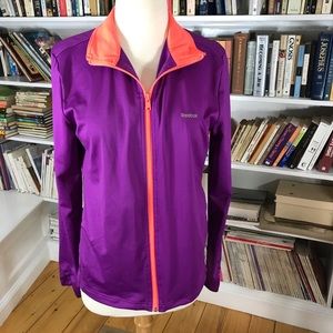 Reebok Purple & Coral Zip Up Track Jacket